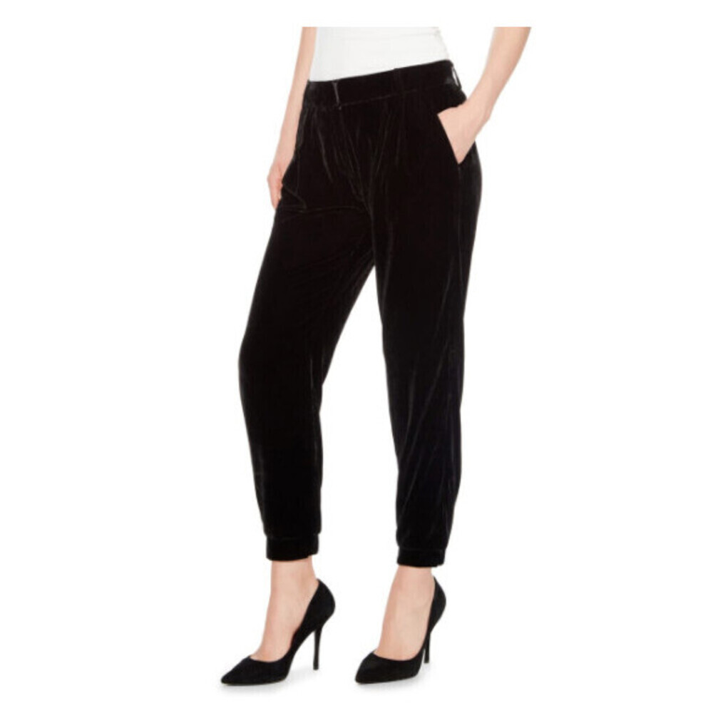 Parker Women's Morgan Velvet Jogger Pants In Black Size 2 $280